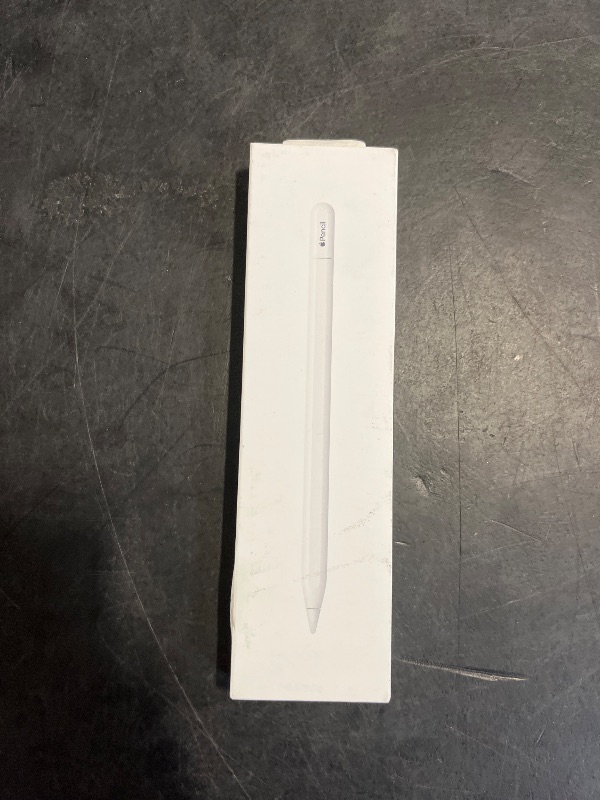 Photo 1 of Apple Pencil (USB-C): Device Compatibility Check Required - Pixel-Perfect Precision, Tilt Sensitivity, Perfect for Note-Taking, Drawing, and Signing Documents. Charges and Pairs with USB-C