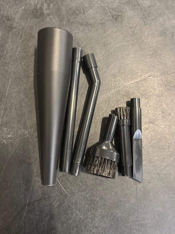 Photo 1 of Shop-Vac Micro Cleaning Nozzle Kit, 1-1/4" Detailed-Cleaning Attachments for Compact Wet Dry Shop Vacuum, Storage Bag Included, 6 Pieces