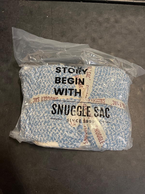 Photo 1 of Snuggle Sac Blue Throw Blankets for Couch, Reversible Super Soft Warm Blankets Cozy Knit Blanket Fuzzy Plush Throws for Sofa, Bed, Gift, Heather Blue, 50 x 60 inches