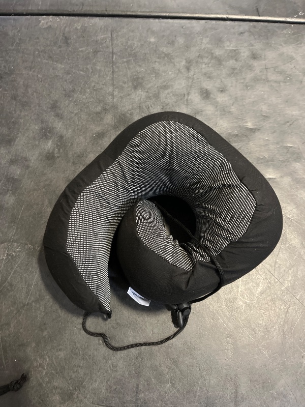 Photo 1 of Adjustable Travel Pillow for Neck Support & Comfort, Lightweight Memory Foam Travel Neck Pillow for Sleeping - Washable & Breathable Plane Pillow for Traveling with Eyemask, Earplug & Carry Bag