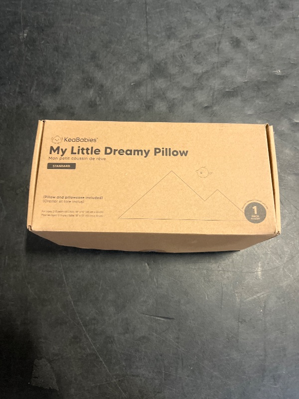 Photo 1 of Toddler Pillow with Pillowcase - 13x18 My Little Dreamy Kids Travel Bed Pillows for Sleeping, Organic Cotton Small Pillowcase, Soft & Breathable, Machine Washable, Toddlers 2-5 Years Old (Soft White)