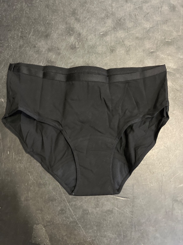 Photo 1 of (M) IRISMORII Absorbent Incontinence Underwear for Women Washable Urinary Leak Proof Brief Cotton 56 ML for Maternity Postpartum (Black M)