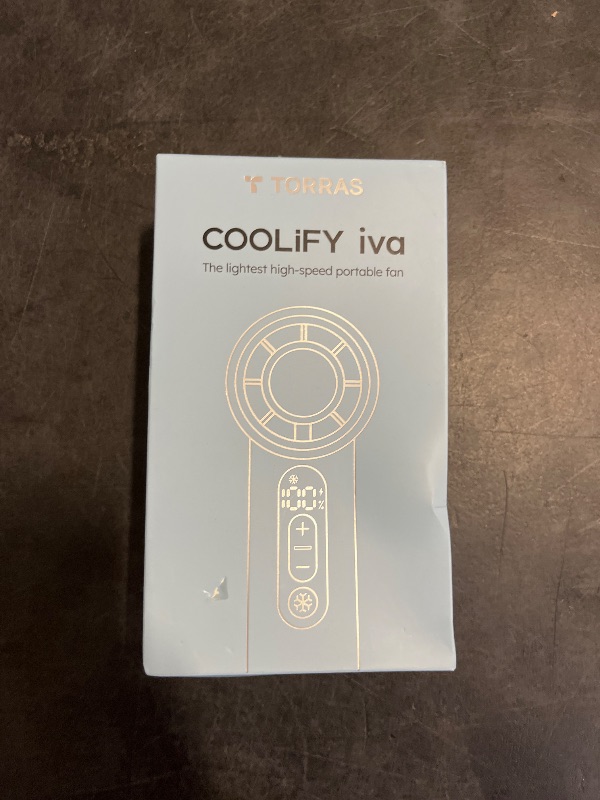 Photo 1 of TORRAS COOLiFY iva Handheld Fan with Ice Cooler, 0-100 Adjustable Speed, Super Mini Powerful Portable Fan 5000mAh Rechargeable, Hand Fans for Travel Essentials, Outdoor, Gifts for Dad Women, Ivory