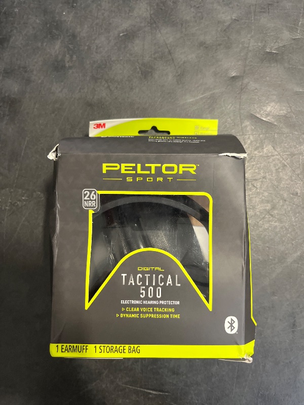 Photo 1 of Peltor Sport Tactical 500 Bluetooth Hearing Protection Ear Muffs, One-Size, 1 Pair of Ear Muffs