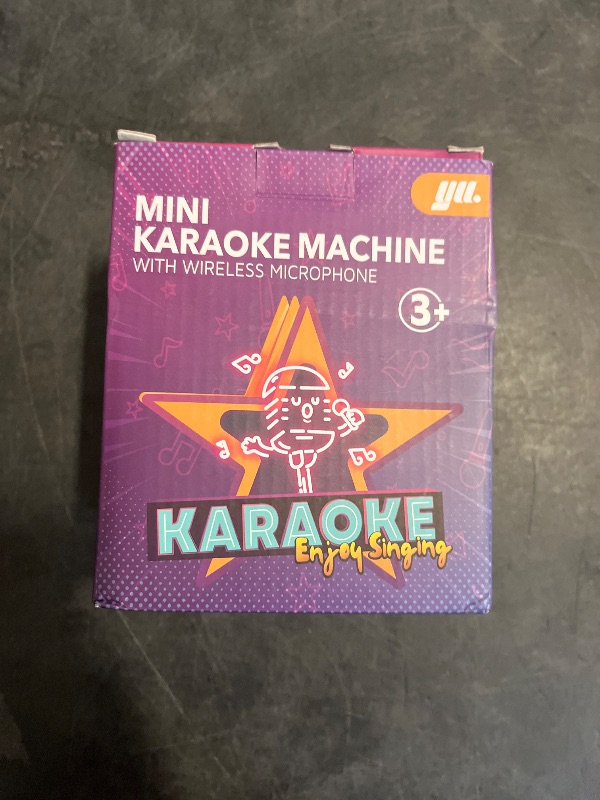 Photo 1 of YLL Mini Karaoke Machine with 2 Wireless Microphones, TOP Kids Gifts for Girls Ages 3, 4, 5, 6, 7, 8, 9,10,11,12 +Year Old, 4-12 Years Old Birthday Toy Gift for Girls Boys Party (Purple)