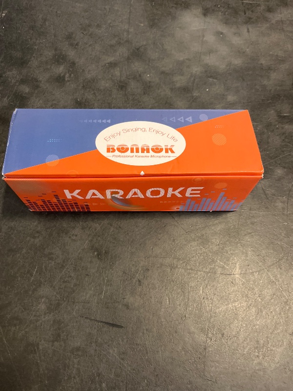Photo 1 of BONAOK Karaoke Microphone for Kids & Adults - Instrument Wireless Microphones Bluetooth Singing Mic with Disco Lights, Echo Effect, Built-in Speaker Portable for Party Travel Gifts Q78(Blue)