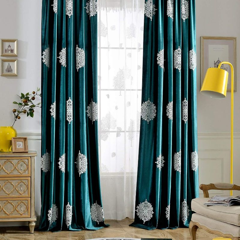 Photo 1 of Puremy Area Rug 4x6, Washable Boho Rugs for Living Room, Vintage Low Pile Bedroom Rug, Non Slip Floral Print Small Carpet for Kitchen Dining Room Entrance Home Decor, Teal