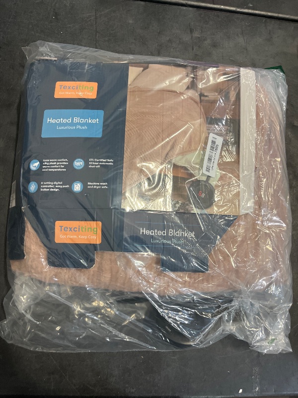 Photo 1 of Electric Blanket Full Size 72''X84'' - Heated Blanket with Single Control Fast Heating 6 Heating Levels & 10 Hours Auto Off,ETL Certified Machine Washable (Fog Rose)