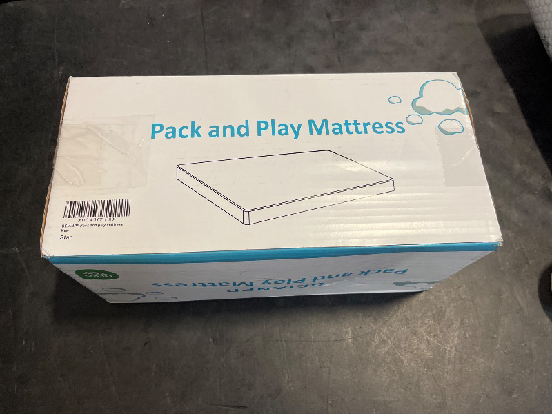 Photo 1 of BEIANPP Pack and Play Mattress Pad 38"x26"x1.5", Soft Breathable Waterproof Cover, Baby Pack N Play Mattresses Topper