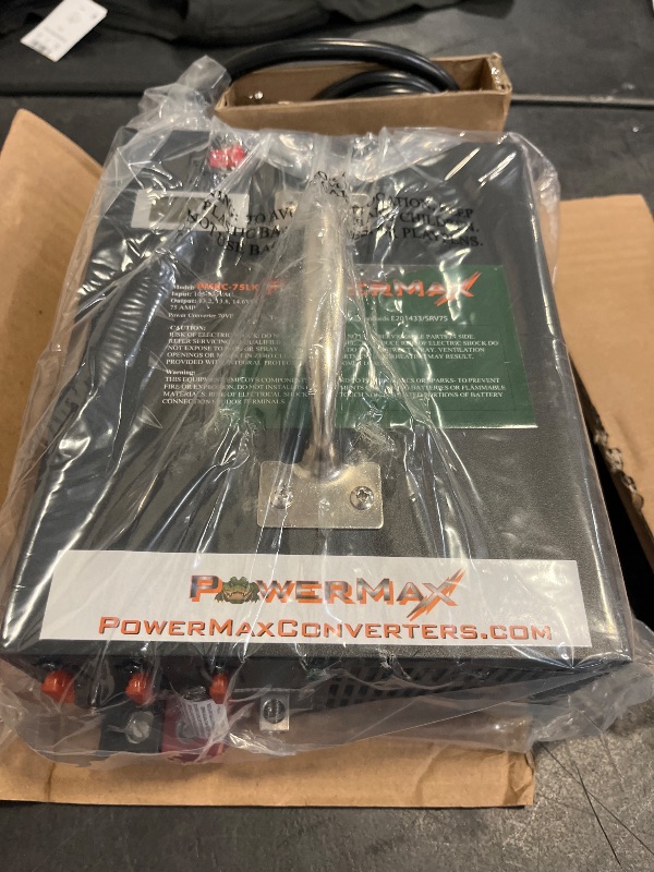 Photo 1 of PowerMax PMBC-75 75 Amp 12V Battery Charger with Clamps
