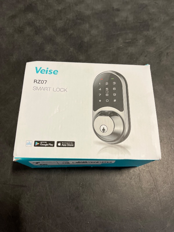 Photo 1 of Veise RZ07 Smart Lock, Fingerprint Door Lock, 7-in-1 Keyless Entry with App Control, Electronic Touchscreen Keypad Deadbolt, Biometric Smart Locks for Front Door, Satin Nickel