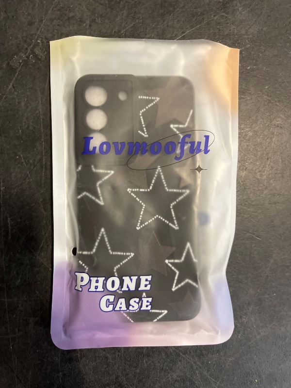 Photo 1 of Lovmooful Compatible for Samsung Galaxy S22 5G Case Cute Cool Star with Black Design for Girls Women Soft TPU Shockproof Protective Girly for Samsung Galaxy S22 5G-Black&White Star