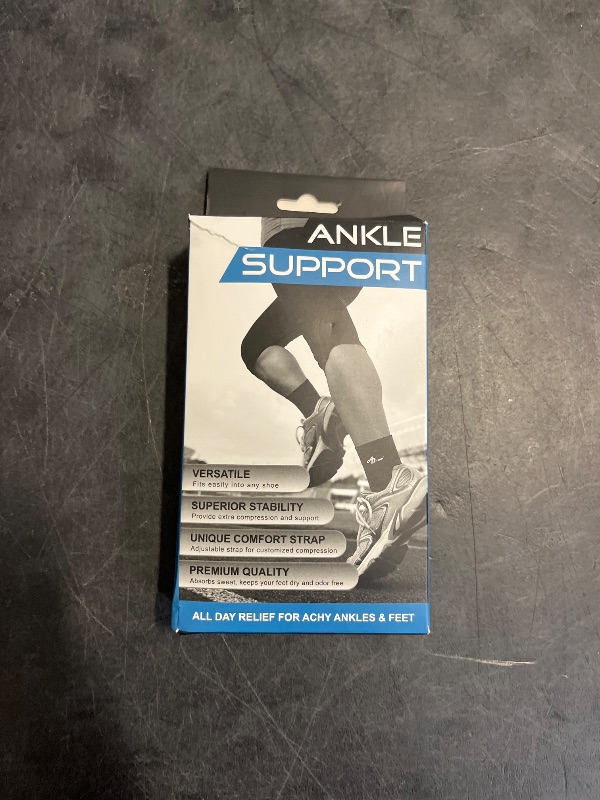 Photo 1 of ABIRAM Ankle Brace, Ankle Compression Sleeve, Foot Sleeve (1 Pair) with Strap, Ankle Support for Sprained Foot & Arch, Plantar Fasciitis Relief Socks, Achilles Tendonitis, Women & Men,For Sports
