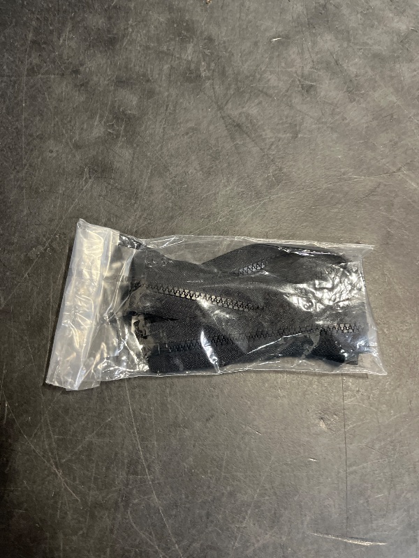 Photo 1 of YaHoGa 2PCS #5 25 Inch Separating Jacket Zippers for Sewing Coats Jacket Zipper Black Molded Plastic Zippers Bulk (25" 2pc)