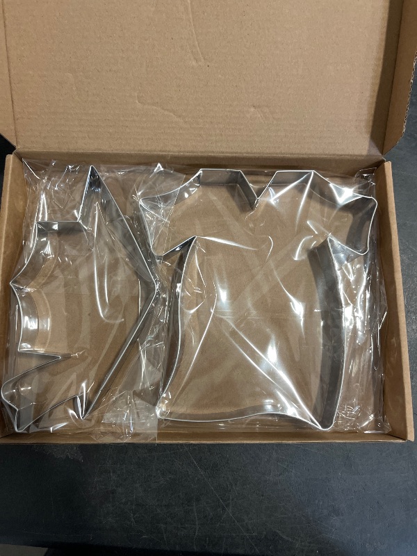 Photo 1 of Teenyyou 2 Pcs Large Graduation Cookie Cutters 8" Extra Large Bachelor's Gown and Graduation Cap Stainless Steel Giant Cookie Cutter for Holiday Baking
