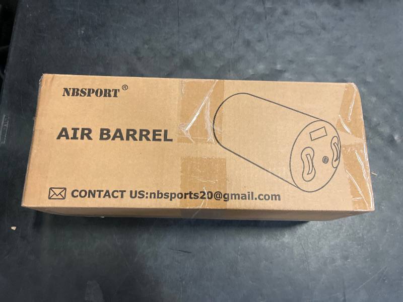 Photo 1 of Air Barrel - Air Roller Gymnastics Barrel for Back Handspring Trainer, Air Track Tumble Mat with Pump for Gym Training/Yoga Balance Exercise/Cheerleading/Home and Outdoor Use
