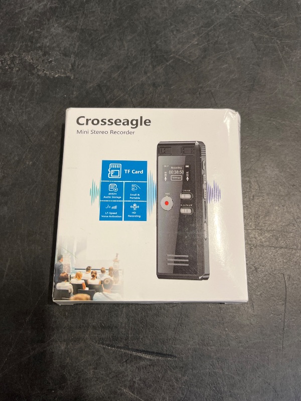 Photo 1 of 64GB Digital Voice Activated Recorder with Playback - 4552 Hours Audio Recording Device, 3072Kpbs HD Dual MIC Tape Recorder Device for Lecture A-B Repeat, MP3 Player, 64GB TF Card Included