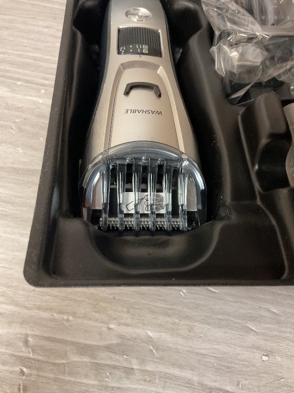 Photo 5 of Panasonic Multi-Groomer Men’s Trimmer for Beard, Hair and Body, 39 Trim Length Settings with 3 Attachments, Corded/Cordless Operation – ER-GB80-S (Silver)