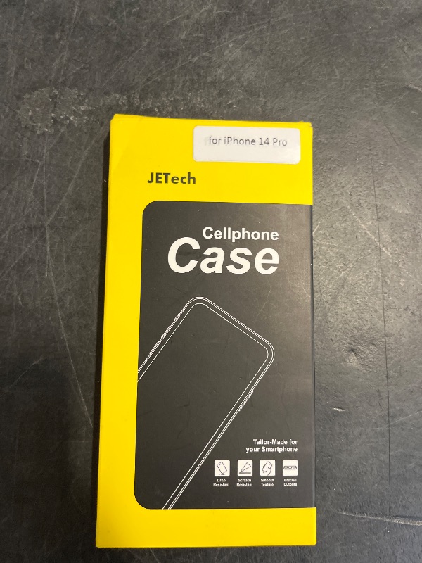Photo 1 of JETech Case for iPhone 14 Pro 6.1-Inch, Non-Yellowing Shockproof Phone Bumper Cover, Anti-Scratch Clear Back (Clear)