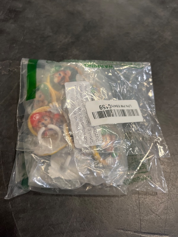 Photo 1 of DecoPac Super Mario Rings, 24 Nintendo Cupcake Decorations Featuring Mario And Luigi, Cake Toppers For Birthday, Gaming, Party - 24 Pack