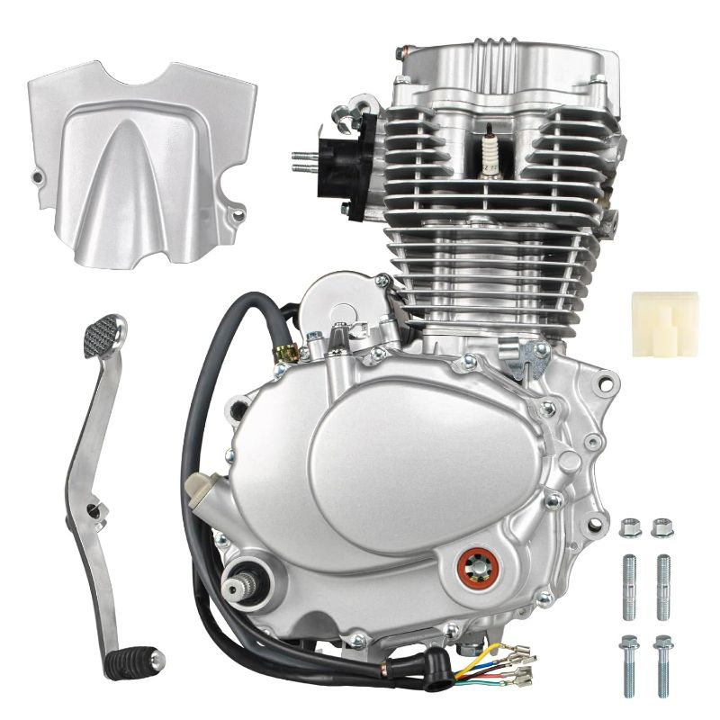 Photo 1 of (For Parts) ATV 250cc Engine Motor Air-Cooled Vertical Engine 4-Stroke for ATV Dirt Bike, 5-Speed Manual Transmission Engine CG250 Vertical Engine Motor - Single Cylinder