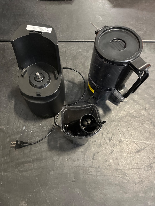 Photo 1 of Cold Press Juicer,Slow Masticating Juicer Machines with 5.3" Large Feed Chute for Most Fruits and Vegetables,Easy to Clean Lemon Orange juicer with 250W Motor and High Juice Yield (Obsidian black)