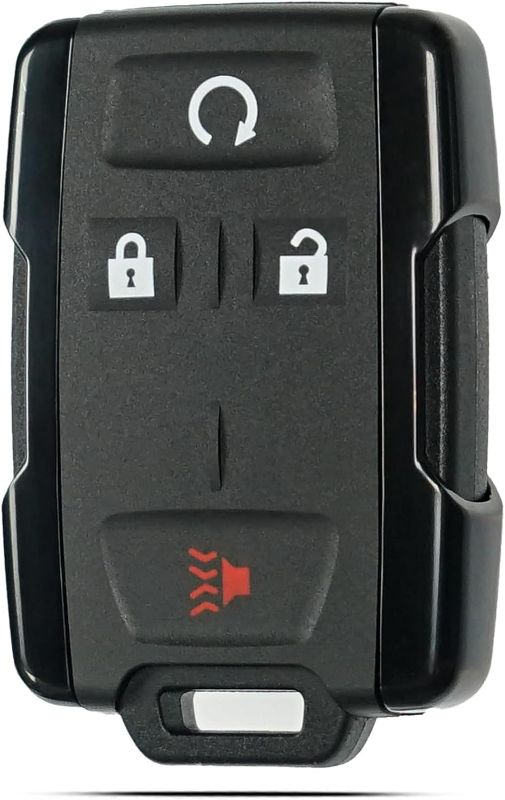 Photo 1 of Key Fob Shell Case Replacement Fits for Chevrolet Colorado Chevy Silverado GMC Canyon Sierra 2014 2015 2016 2017 2018-2021 Keyless Entry Remote Control 4 Button Pad Cover Black M3N-32337100
