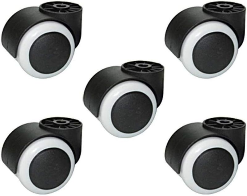 Photo 1 of qiuqiu 5-Pack Swivel Casters, M8 Stemless, Office Chair Casters, 2in / 50mm, Load Capacity 125kg, Quiet, Easy to Install