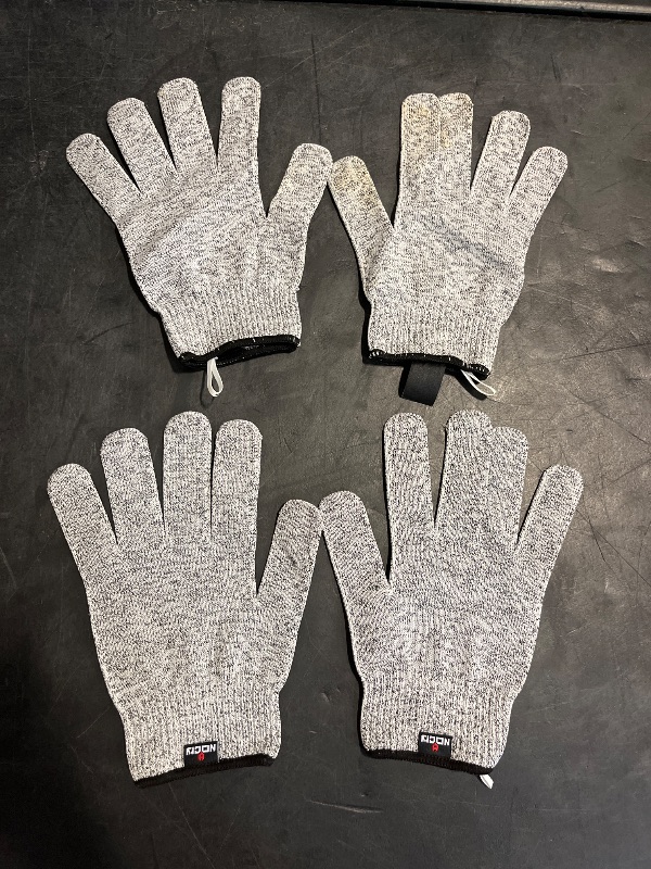 Photo 1 of NoCry Premium Cut Resistant Gloves Food Grade — Level 5 Protection; Ambidextrous; Machine Washable; Superior Comfort and Dexterity; Lightweight; Complimentary eBook ( 2 pack )