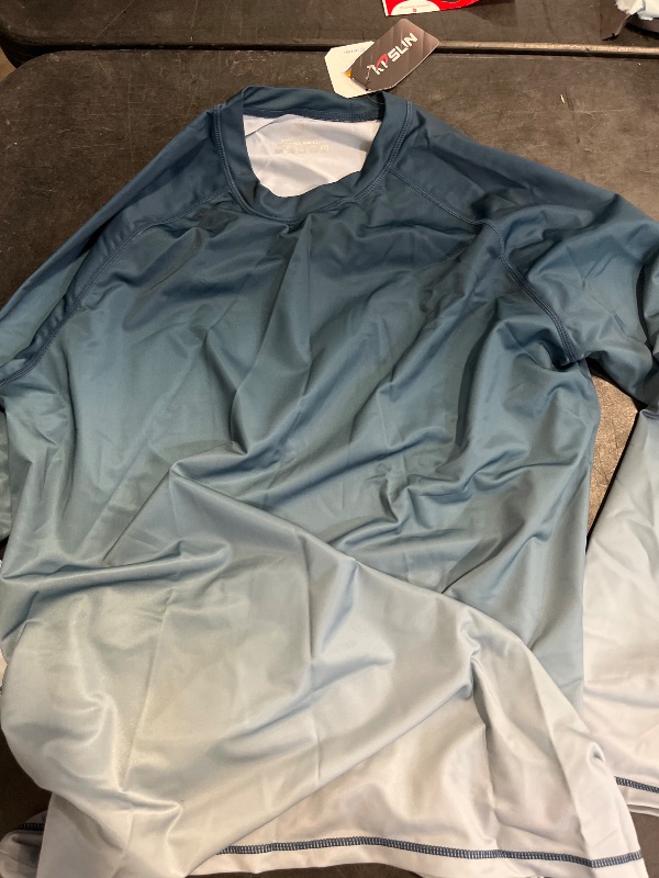 Photo 1 of SIZE XL Mens Rash Guard UPF 50+ Swim Shirts UV Sun Protection T-Shirt Quick Dry Long Sleeve Beach Shirts for Fishing