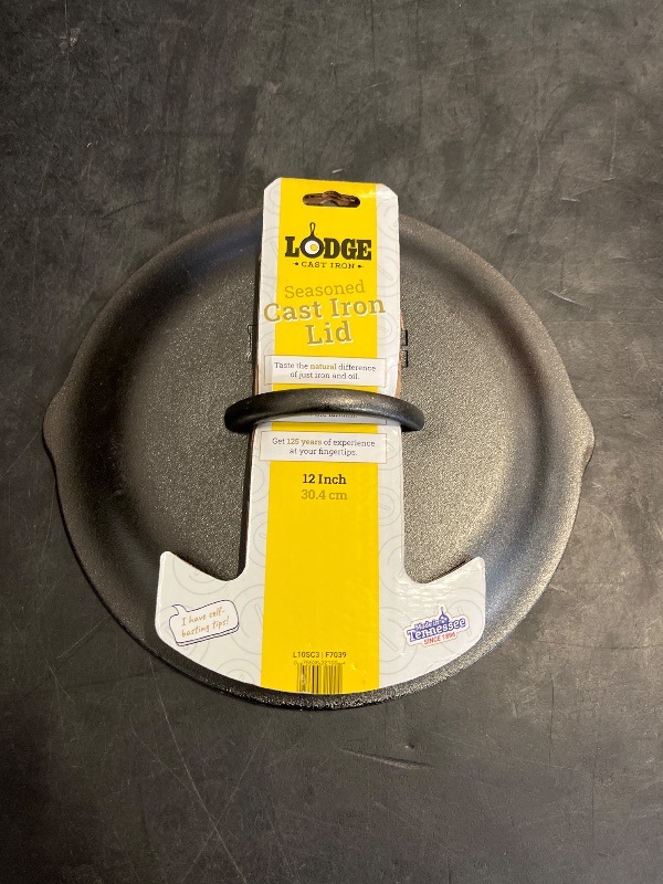 Photo 1 of Lodge L10SC3 Cast Iron Lid, 12-inch