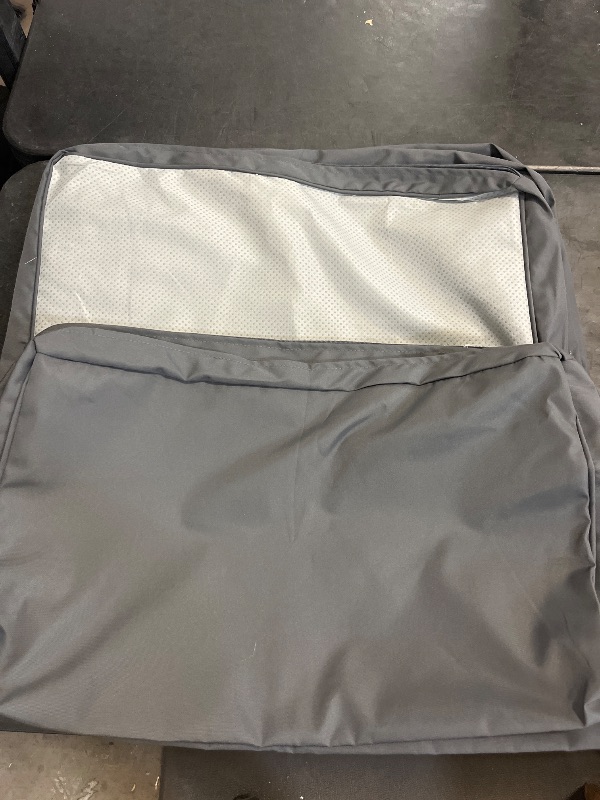 Photo 1 of Outdoor Cushion Covers Replacement Patio Cushion Covers for Outdoor Sectional Sofa for Wicker Rattan Patio Furniture Conversation Set with Zipper Fit (14pcs , 25.6" Grey)