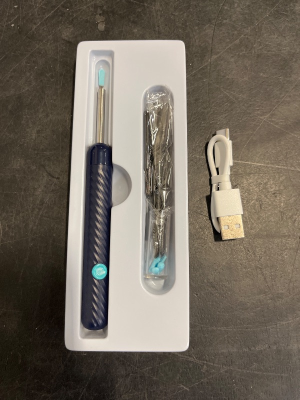 Photo 1 of Ear Wax Removal - Earwax Remover Tool with 8 Pcs Ear Set - Ear Canal Cleaner with 1080P Camera - FSA HSA Eligible - Ear Cleaning Kit with 6 Ear Spoon - Ear Camera for iOS & Android (Midnight Blue)