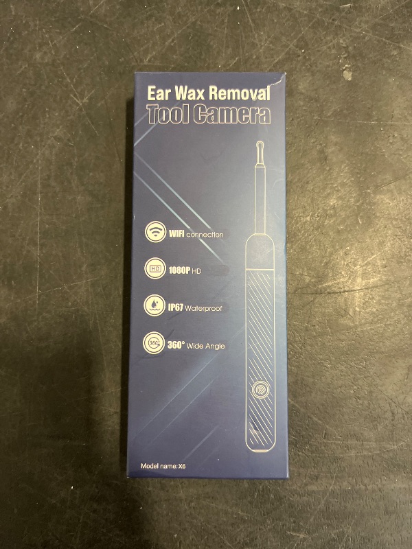 Photo 1 of Ear Wax Removal - Earwax Remover Tool with 8 Pcs Ear Set - Ear Canal Cleaner with 1080P Camera - FSA HSA Eligible - Ear Cleaning Kit with 6 Ear Spoon - Ear Camera for iOS & Android (Midnight Blue)