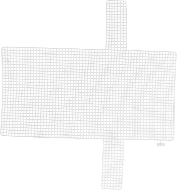 Photo 1 of 2pcs Plastic Mesh Sheet for DIY Bag Making Versatile Sewing Material Mesh for Crafting Projects for Embroidery and Crochet Large Grid 14'' 7.5''