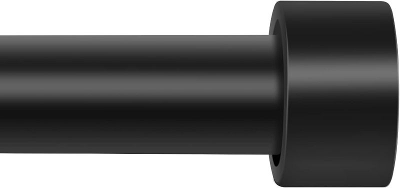 Photo 1 of Extra Long Curtain Rod for Windows 120" to 240", 1 Inch Curtain Rods TAOBERFULI Matte Black Drapery Rod For Bedroom Living Room Divider Adjustable Heavy Duty Outdoor Curtain Rod for Patio Cap Finials