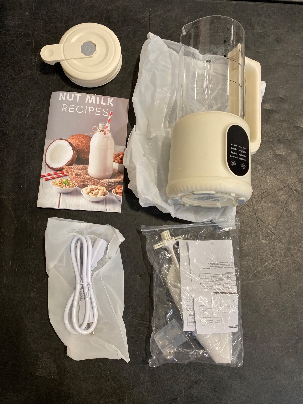 Photo 1 of Nut Milk Maker, 8 in 1 Homemade Automatic Plant-Based Milk, Soy Milk, Almond Milk, Oat Milk, Coconut Milk & More, Multifunctional/12 Hours Timer/Auto-Clean/Room Temp/Keep Warm/Boil/Room Temp/Low-Noise