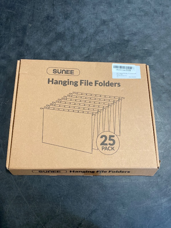 Photo 1 of SUNEE 25 Count Hanging File Folders, Pastel Colors, Hanging File Folders Letter Size, Hanging Folders with 1/5-cut Tabs, Designed for Bulky Files, Filing Cabinets, Medical Charts