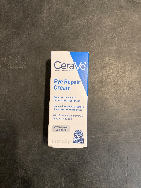 Photo 1 of CeraVe Eye Repair Cream, Under Eye Cream For Puffiness And Bags Under Eyes, Hyaluronic Acid + Niacinamide + Marine Botanical Complex, Oil Free & Opthalmologist Tested