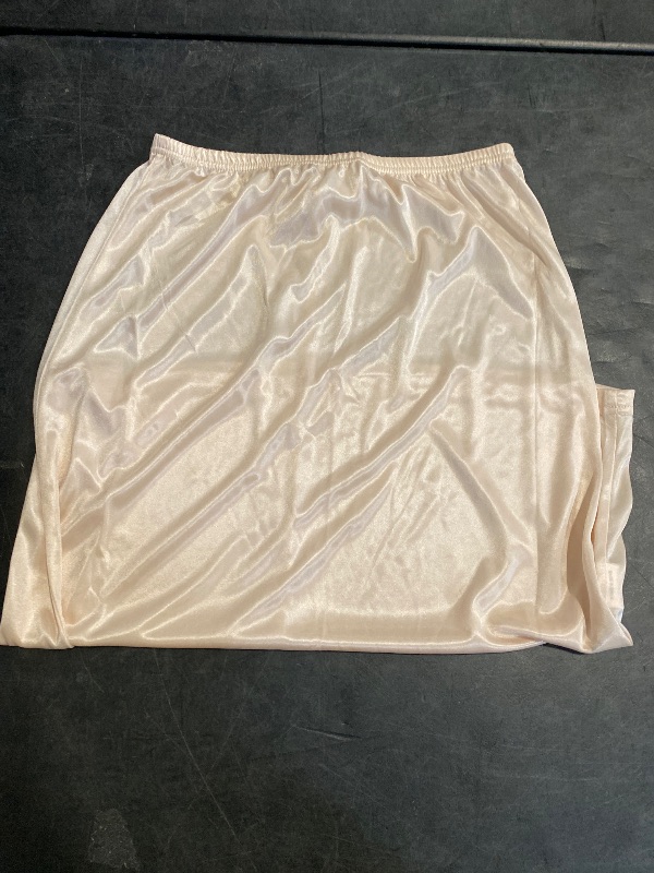 Photo 1 of (M) Ellames Women's 2 Pieces Half Slips for Under Dresses Satin Long Underskirt Half Slip Shirt Skirt Extender Black & Nude 27" Medium