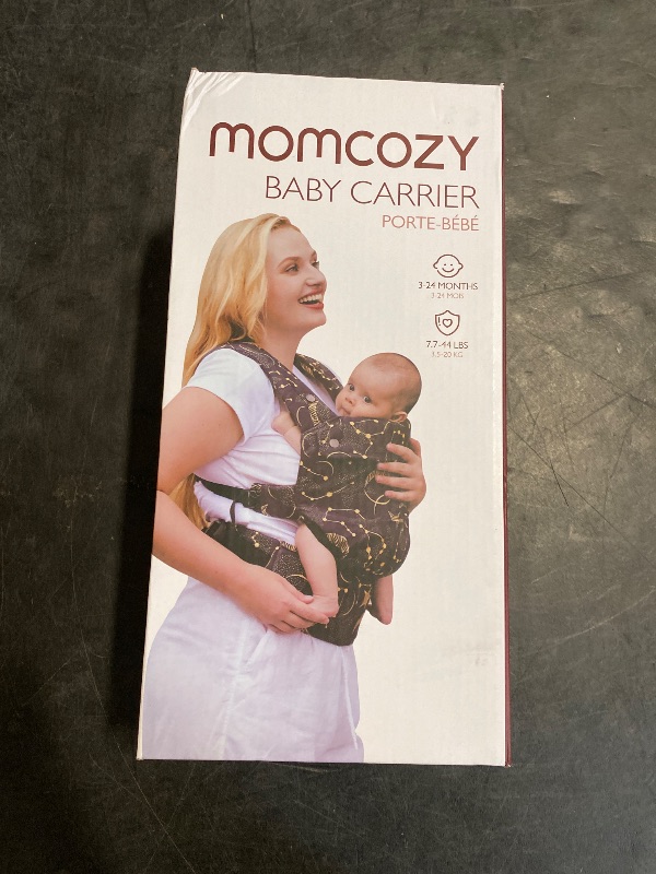 Photo 1 of Momcozy Baby Carrier - Ergonomic, Cozy and Lightweight Carrier for 7-44lbs, Effortless to Put On, Ideal for Hands-Free Parenting, Enhanced Lumbar Support, Purehug for Infant to Toddler, Black