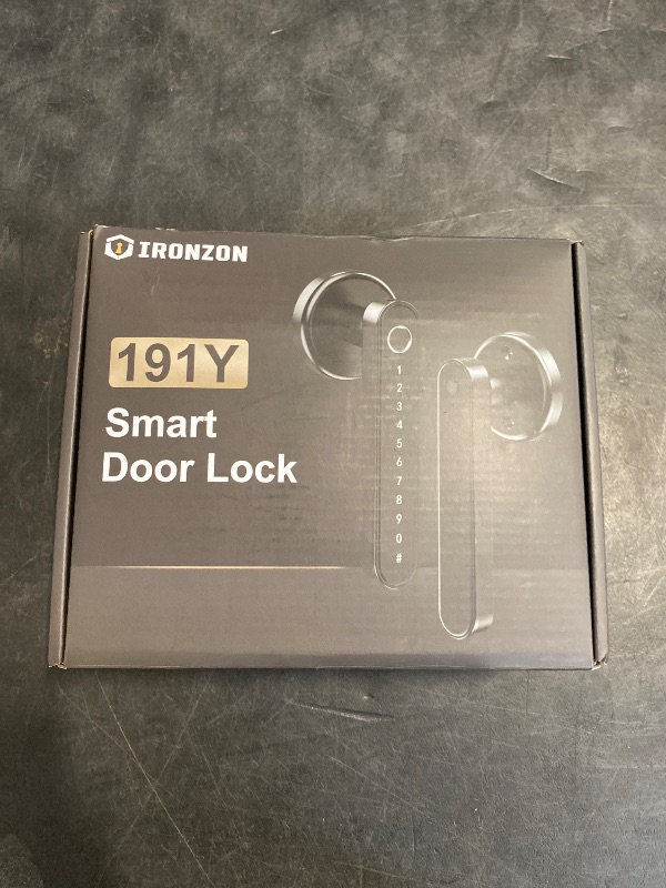 Photo 1 of IRONZON Fingerprint Door Lock Smart Door Lock with Keypad Keyless Entry Door Lock with Handle for Home Hotel Office Apartment Bedroom