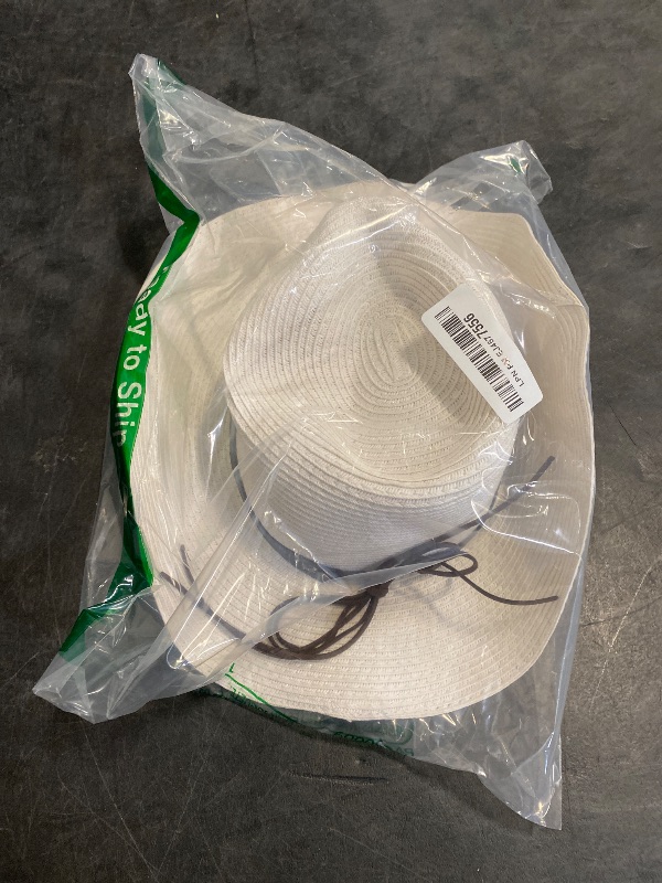 Photo 1 of Jastore Kids Toddler Western Cowboy Hat Summer Beach Straw Sun Hat Cowgirl Hat for Girls Boys (US, Age, 3 Years, 5 Years, White)