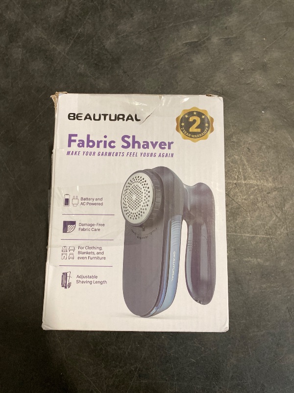 Photo 1 of BEAUTURAL Sweater Fabric Shaver Home-Edition, Powerful & Efficient Lint Remover for Clothes and Furniture, AC Adapter or Battery Powered Pill Fuzz Remover, Special for Your Family Ultramarine