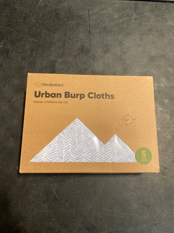 Photo 1 of Organic Burp Cloths Baby Boy & Girl - 5-Pack Super Absorbent Cotton Burping Cloths for Babies, Soft & Plush Newborn Spit Up Rags, Infant Towels for Milk Spit Up, Unisex, Large 21" x 10" (Nordic)