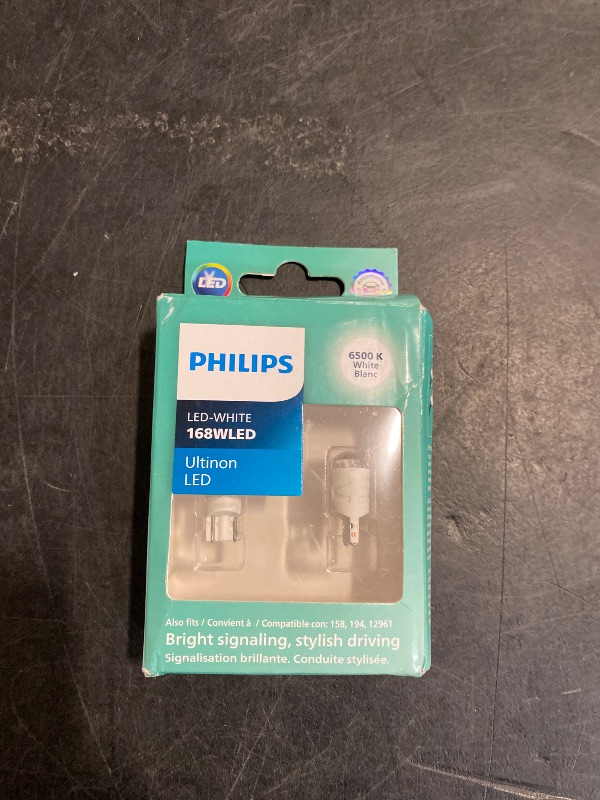 Photo 1 of Philips Automotive Lighting 168WLED Ultinon LED (White), 2 Pack