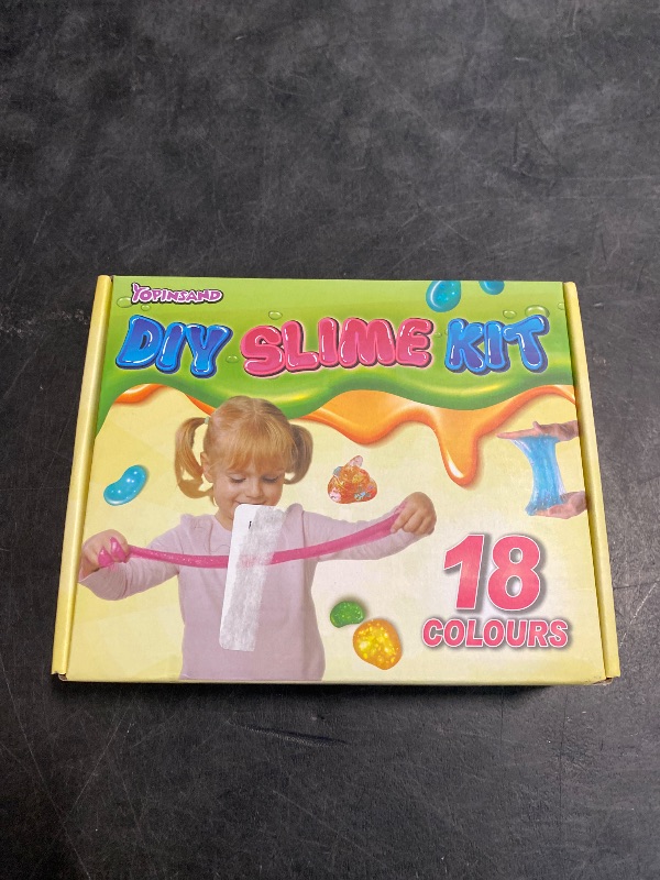Photo 1 of 18 Cups DIY Slime Kit, Slime Making Kit for Girls, Crystal Clear, Glow in The Dark Slime with Add-ins, Foam Balls, Charms, Party Favors Gift Toys for Kids 3-12