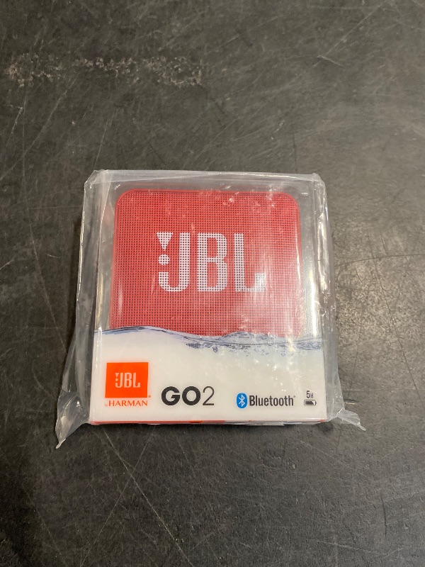 Photo 1 of JBL GO2 - Waterproof Ultra Portable Bluetooth Speaker - Red