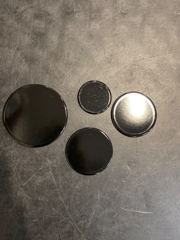 Photo 1 of 4-Piece Gas Burner Cap Set For SABAF Cooktops, Includes Oven Hob Burner Crown Flame Cap & Stove Handle Lid Kit(Flat)