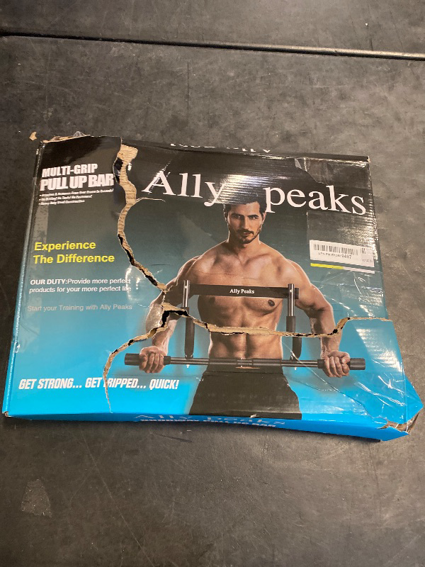 Photo 1 of ALLY PEAKS Pull Up Bar Thickened Steel Pipe Super Heavy Duty Steel Frame Upper Workout Bar| Multi-Grip Strength for Doorway | Indoor Chin-Up Bar Fitness Trainer for Home Gym Max Limit 440 lbs